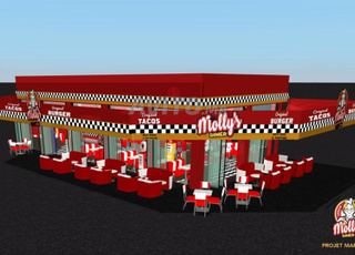 À Marrakech Quartier Charaf Restaurant neuf titré 