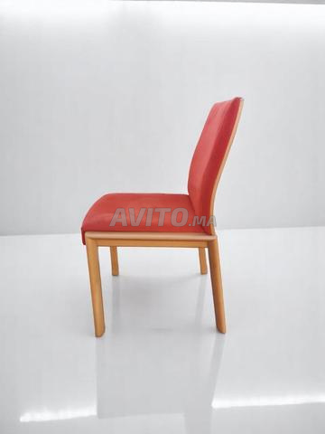 Chaise de réception en chêne et velours Vintage