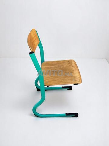 Chaise école enfant bois métallique empilable - 2
