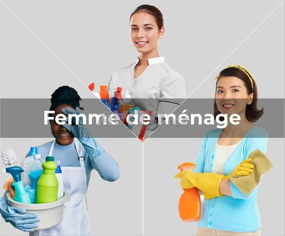 FEMME DE MÉNAGE NOUNOU GARDE DE MALADE