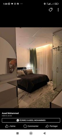 étage villa meublée bien placé à rabat 