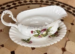 Saucière ancienne Royal Albert Highland Thistle