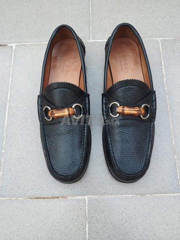 GUCCI Wooden Horsebit Loafers Size 43