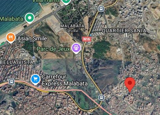 Terrain villa lotis omran sania 3 min malabata 