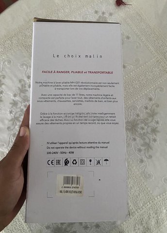 Mini machine a laver pliable