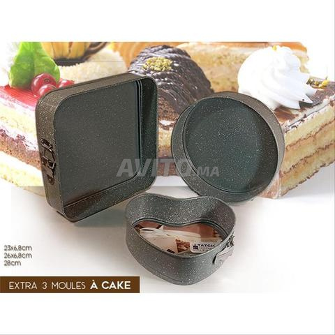 مجموعة من 3 قوالب كيك - أشكال متنوعة، لونان أنيقان