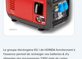 Groupe électrogène  portable