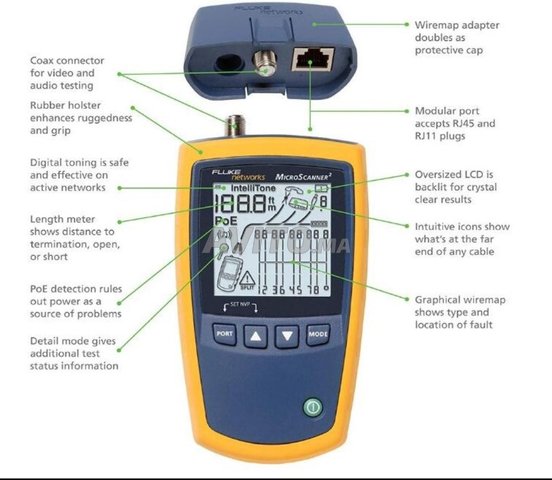 Fluke Networks MICROSCANNER 2 /RJ11/RJ45