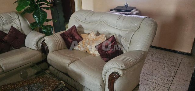 Fauteuil vintage vrai cuir – très bon état