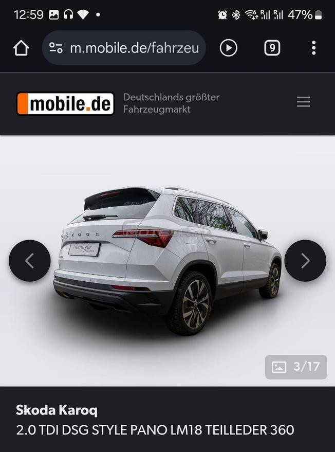 Skoda Karoq Diesel Automatique 2022 à Khouribga