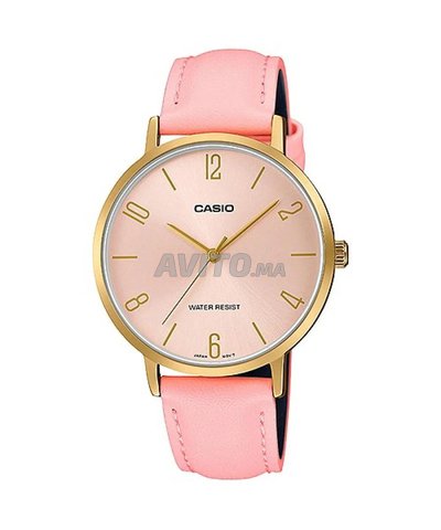 Casio Montre pour femme Bracelet en cuir 