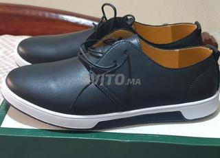 mocassins décontractés taille 43 noir et bleu