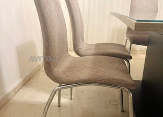 Table à manger extensible en beige 