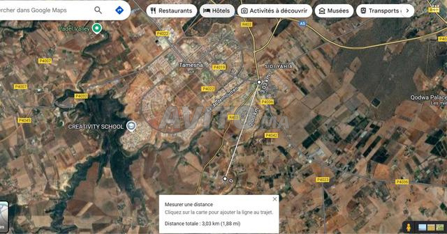 أرض فلاحية محافضة للبيع سيدي يحيى زعير – 1000 متر