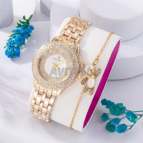 ✨ باك ساعة يد نسائية مع ݣورميط راقي Pack Femme 