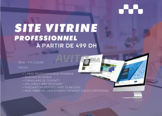 Site Vitrine Pro à 499 DH – Design Moderne