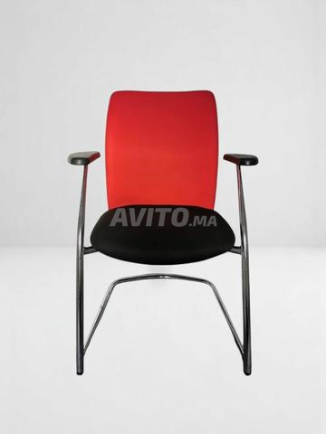 Chaise visiteur Joyten inox bi-color - 2