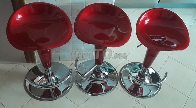 TRIO DE TABOURET EN INOX
