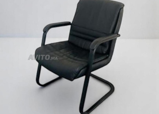 Chaise visiteur luge GRD simili cuir comfort