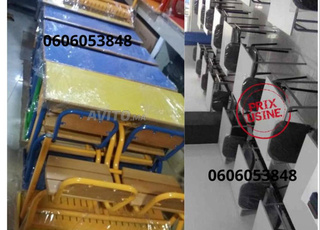 Tables et chaises confortables* – conçues pour garantir une posture