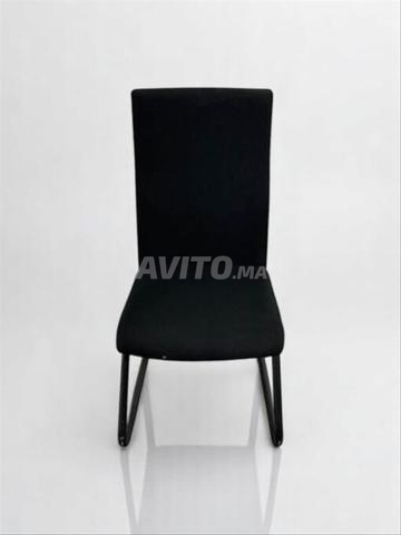 كرسي زائر زحليقة أسود ظهر طويل عرض ترويجي