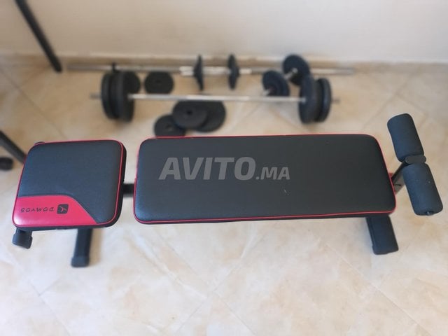 Banc de musculation  haltères  33 kg de poids