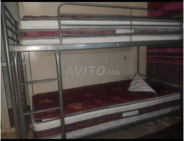 lit métallique bonne prix  a khouriibga - 2