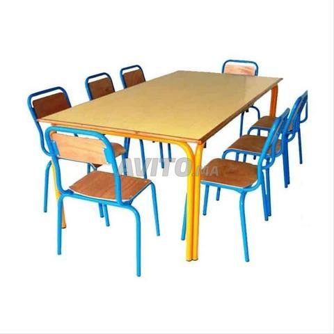 Table individuelle scolaire avec casier métallique - 2