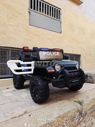 Voiture électrique mini Jeep Police pour enfants