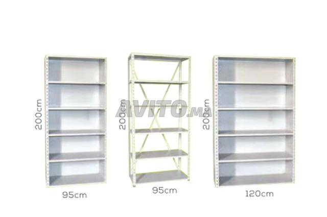 Rayonnage métallique léger avec 5 étagères 