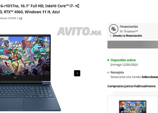 PC portable gaming HP Victus 16 