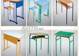 🪑📚 Tables et chaises scolaires en excellent état