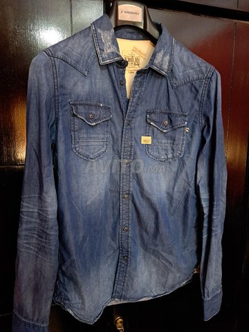 chemise jeans khujo M neuve orig