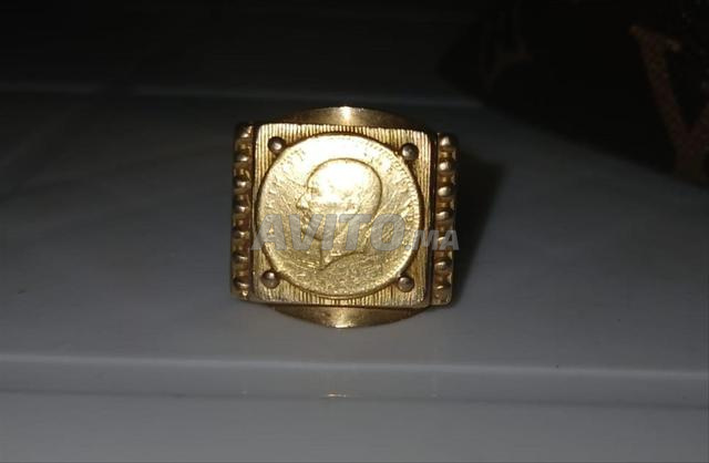 Men's ring 750 gold used FOR SALE