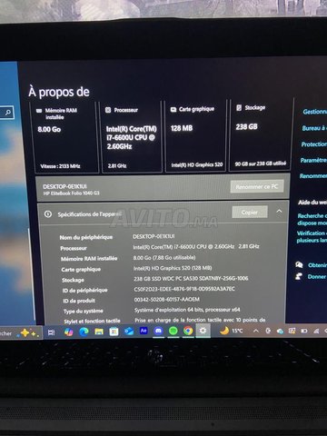 Pc portable HP eliteBook Folio 1040 G3