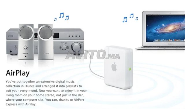 Routeur sans fil Apple WiFi Station AirPlay Music