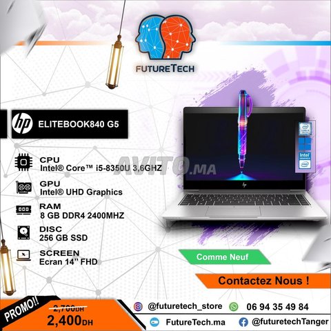 HP EliteBook 840 G5 Core i5-8350U I 256 Go SSD