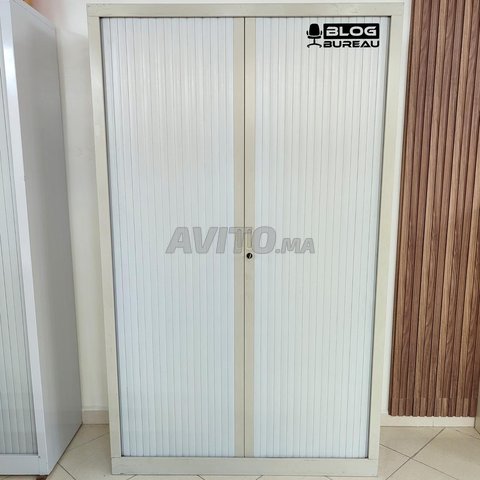 Armoire à rideaux Blanc 1.98M - 1.20M occasion
