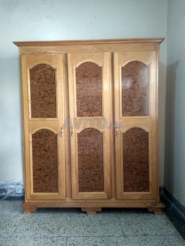 placard 3 ports bois hêtre 