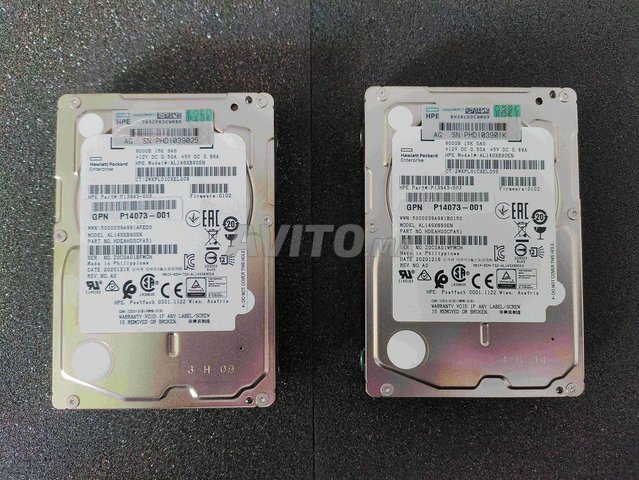 2 x SAS HPE 900GB 15K