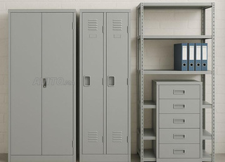 Armoire métallique a deux porte battante rangement