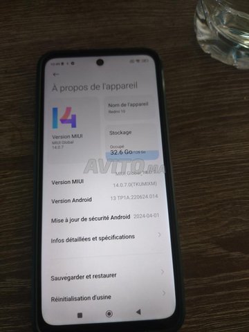 redmi 10 128 Gg 6 fa rame  baki bhali jdide 