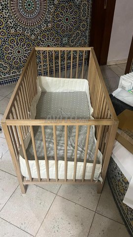Lit bébé, hêtre, 60x120 cm IKEA modele SNIGLAR
