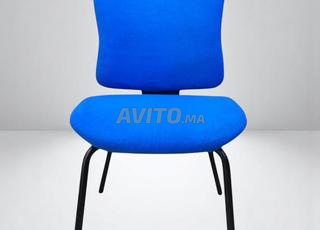 كرسي زائر سيلكس 4 أرجل - قماش أزرق