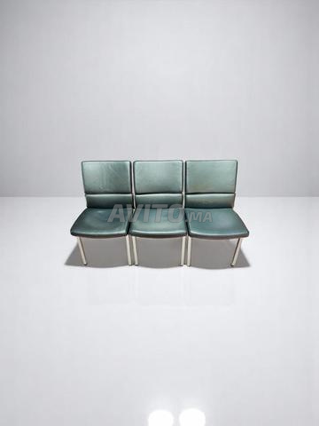 Ensemble 3 fauteuils en cuir Sicame Office promo