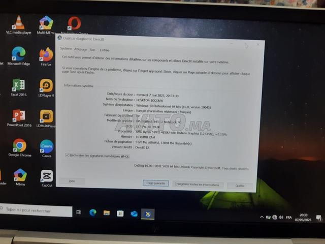 hp elitebook 845 G7 AMD ryzen  5pro - 2