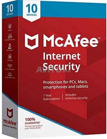 McAfee Internet Security 10 Devices 1 Year Global