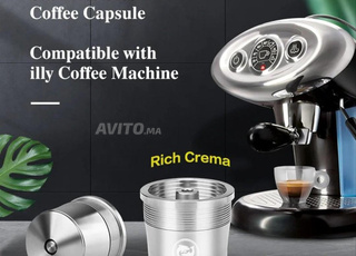 Capsule rechargeable illy  inox  durable