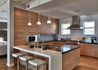 Cuisine en bois mdf ou latte sur mesure