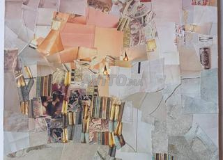 « Ciel rose » 25x25cm